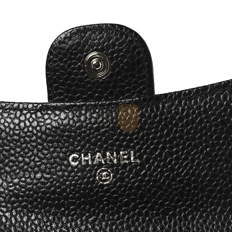 CHANEL CAVIAR QUILTED FLAP CARD HOLDER WALLET AP0214 (11.3*7.5*2.5cm)